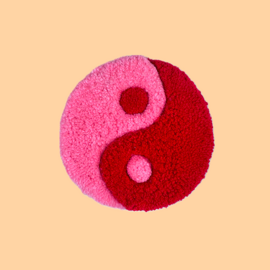 Yin Yang Wall Hanging (Pink)
