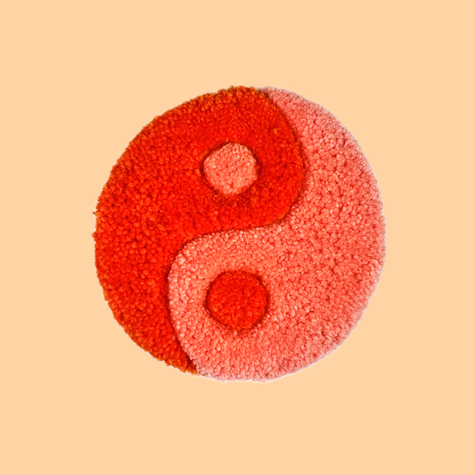Yin Yang Wall Hanging (Orange)